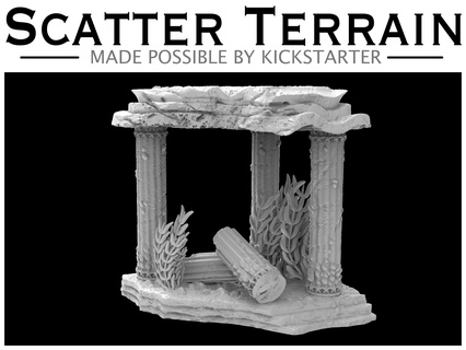 tempio rovine architettura paesaggio 3d print model - Mito3D