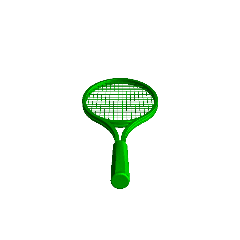 Tennis Rakete Sport Ausrüstung 3D print model - Mito3D