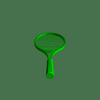 tenis cohete deporte equipo 3d print model - Mito3D