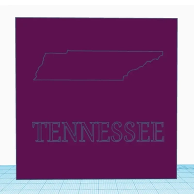 tennessee verre 3d modèles télécharger créalité nuage 3d print model - Mito3D