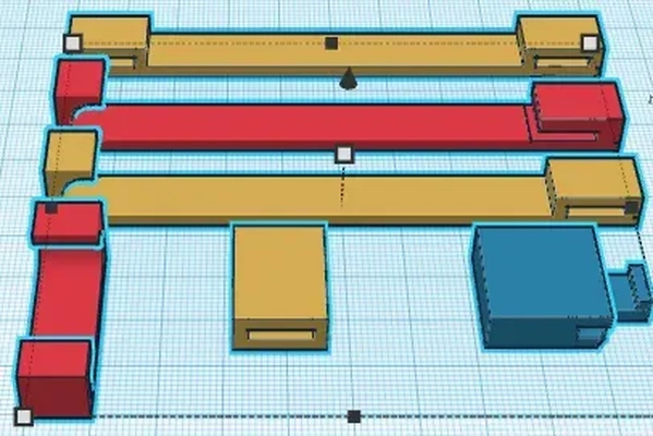 tentstakes rail sistemi 3d modeller indir creality bulut 3d print model - Mito3D