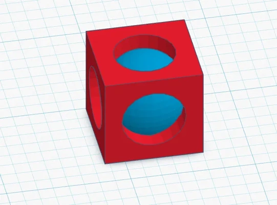 teste cubo esfera 3d modelos baixar crialidade nuvem 3d print model - Mito3D
