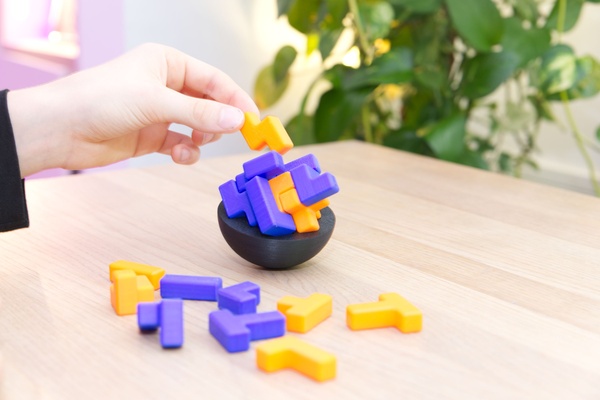 tetris like equilibrar divertido mini juego 3d modelos descargar crealidad nube rompecabezas brain teasers 3d print model - Mito3D