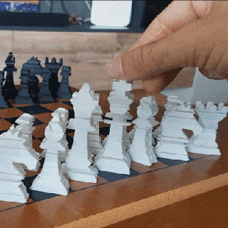 Text Flip Schach einstellen Tafel Spiel 3d print model - Mito3D