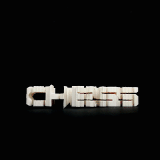 text flip - chess Board Game 3d print model - Mito3D