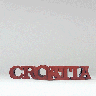 texte retourner Croatie 3d print model - Mito3D