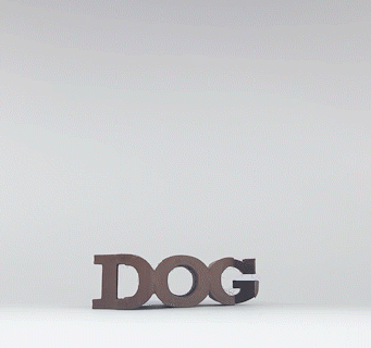texto vuelta perro 3d modelos descargar crealidad nube animales 3d print model - Mito3D