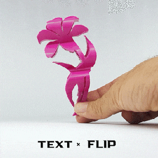 text flip - lily Nature & Plants 3d print model - Mito3D