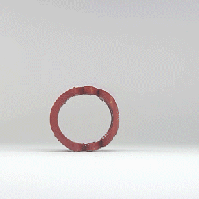 texto giro amar anel moda 3d print model - Mito3D