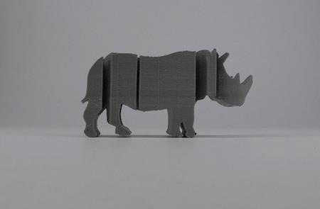 texte retourner rhinocéros 3d print model - Mito3D