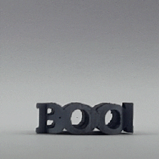 text flip boo - ghost Others 3d print model - Mito3D