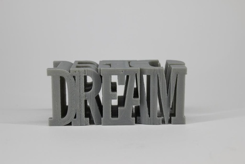 text flip dream big Others 3d print model - Mito3D