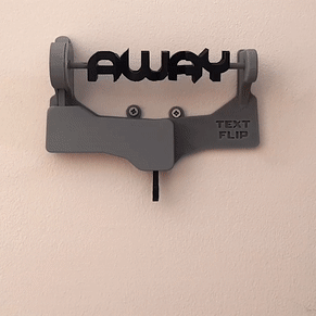 text flip key hanger - Others 3d print model - Mito3D