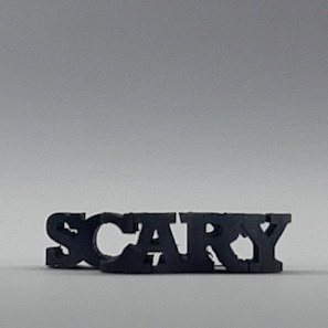 text flip scary - ghost Others 3d print model - Mito3D