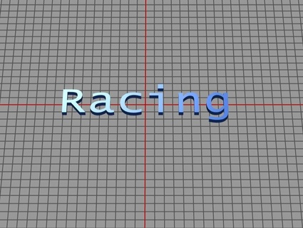 text racing Others 3d print model - Mito3D