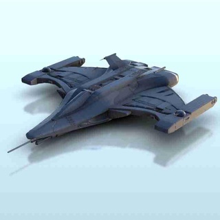 thallo spaceship 4 - sci-fi science fiction future 40k legio 3d models download creality cloud Spacecrafts 3d print model - Mito3D