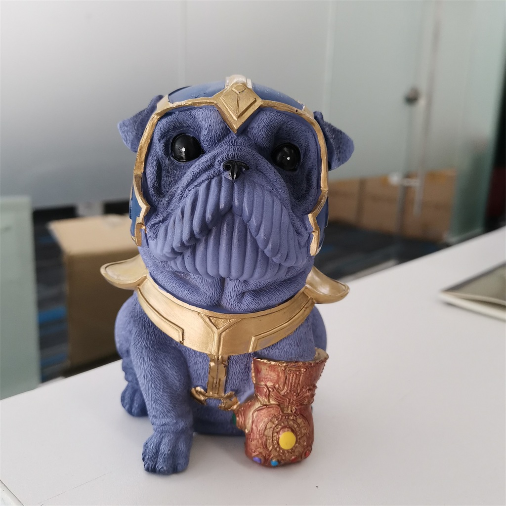 Thanos şekilli bulldog tarandı revopoint pop memeli 3D print model - Mito3D