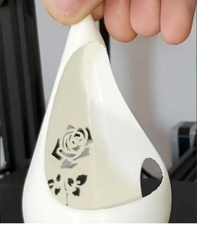 Teelicht Halter Unterstützung Rose Design Haushalt 3d print model - Mito3D