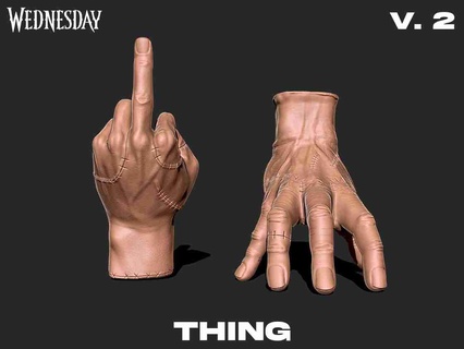 thing v-2 wednesday series 3d print model models download creality cloud Body Parts 3d print model - Mito3D