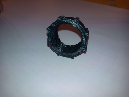 threaded clamping ring gps support Jewellery 3d print model - Mito3D
