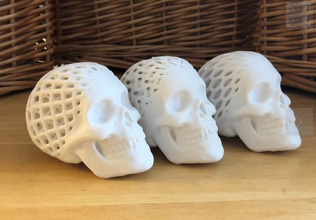 three architected skulls 3d models download creality cloud Others 3d print model - Mito3D