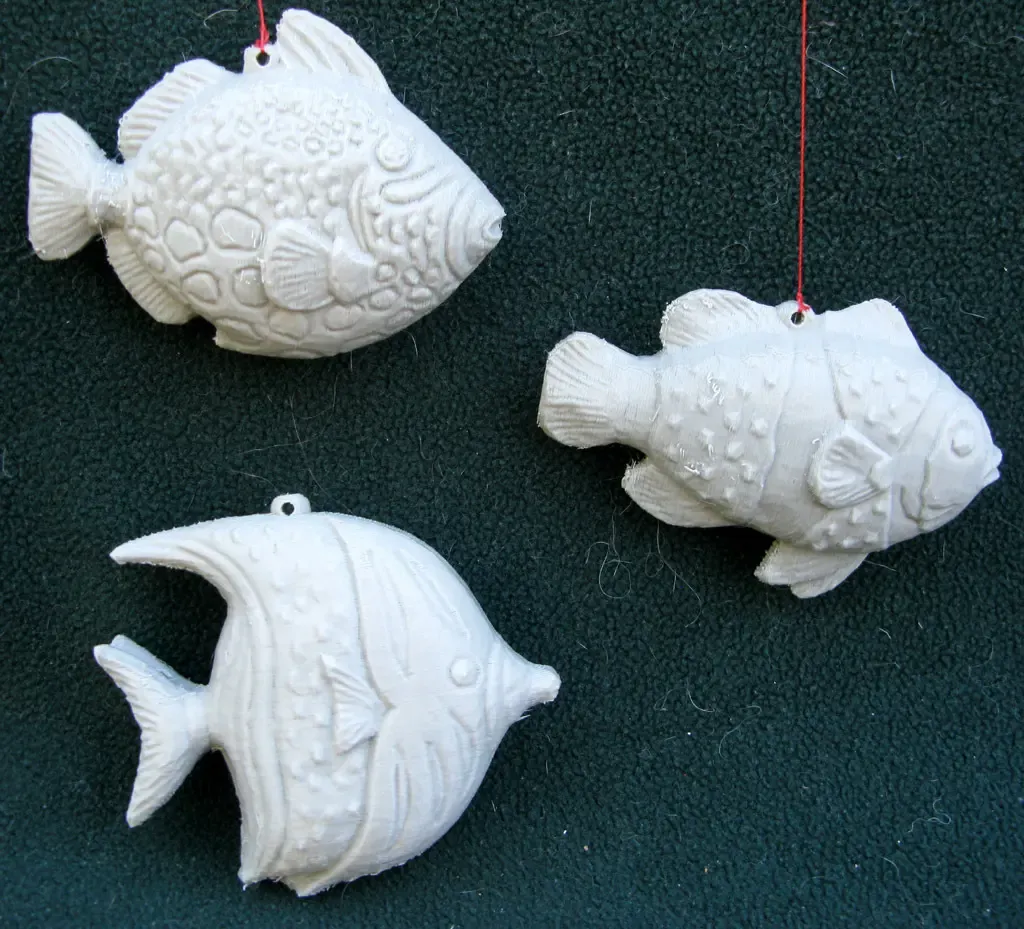 poisson ornements 3d modèles télécharger créalité nuage 3D print model - Mito3D