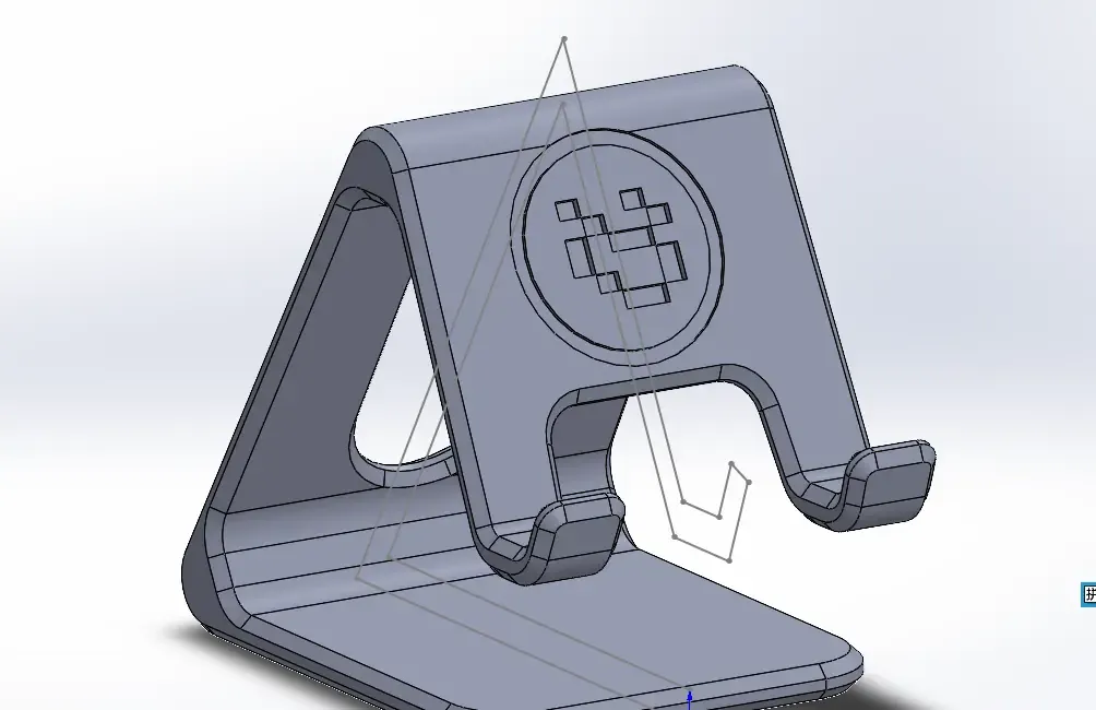 punti of telefono in piedi stabile 3d modelli scarica creality nube 3D print model - Mito3D