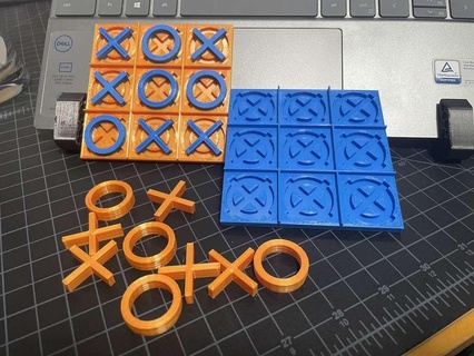 tic tak toe board pieces Toys & Games 3d print model - Mito3D