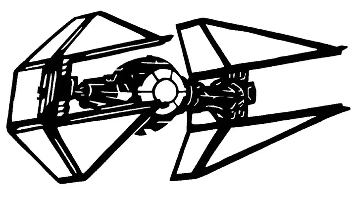 tie fighter 2d 3d models download creality cloud 3d print model - Mito3D