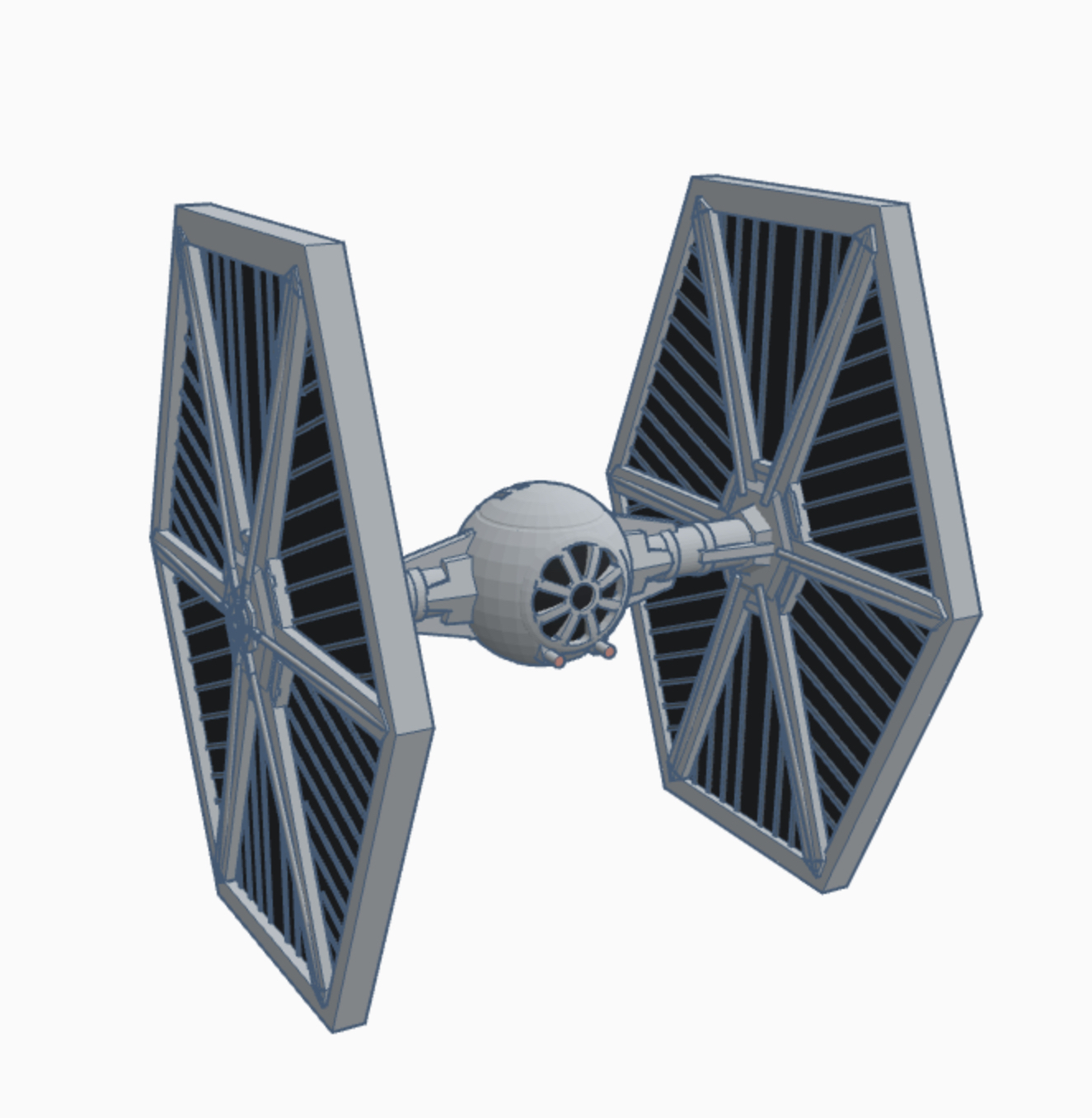 tie fighter star wars Aircraft 3D print model - Mito3D