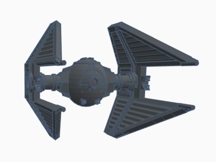 Corbata interceptador estrella guerras aeronave 3d print model - Mito3D