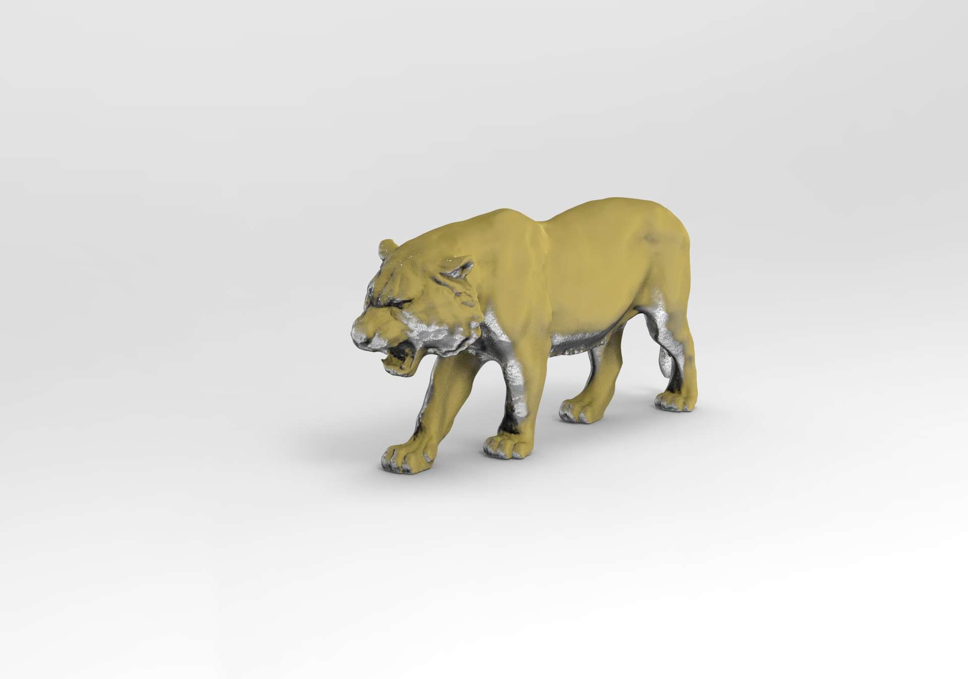 tiger Mammal 3D print model - Mito3D