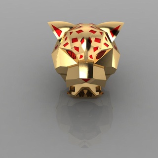 tiger ring Jewellery 3d print model - Mito3D