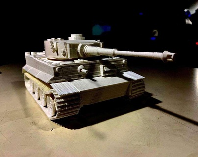 kaplan tank Panzerkampfwagen vi 3d modeller indir Creality bulut mimari manzara 3d print model - Mito3D