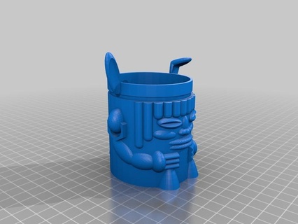 tiki bunny shot glass Others 3d print model - Mito3D