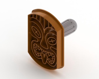 tiki cookie cutter Others 3d print model - Mito3D