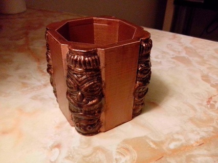 tiki cup pen pencil holder Others 3d print model - Mito3D
