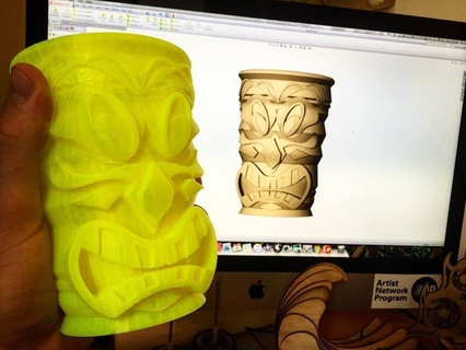 tiki cup Others 3d print model - Mito3D