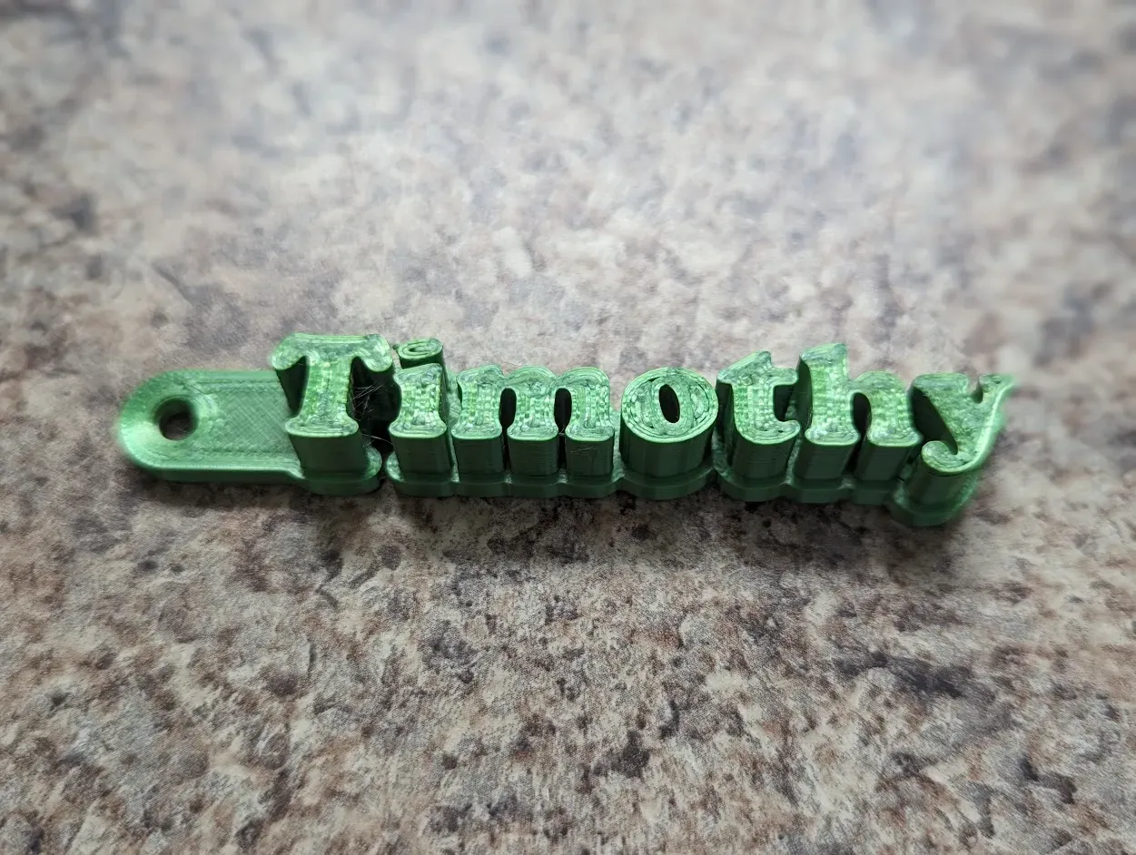 timothée porte clés 3d modèles télécharger créalité nuage 3D print model - Mito3D