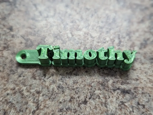 timothée porte clés 3d modèles télécharger créalité nuage 3d print model - Mito3D