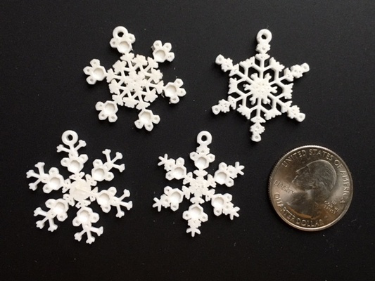tiny snowflake ornaments - machine 3d models download creality cloud 3d print model - Mito3D