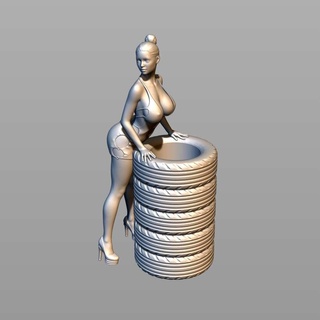 tire girl Others 3d print model - Mito3D
