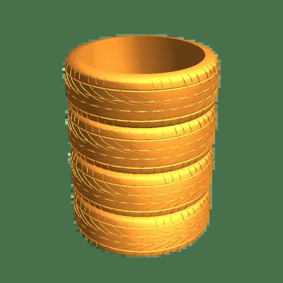 tire stack pen holder 3d models download creality cloud 3d print model - Mito3D