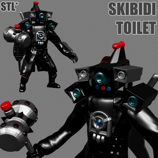 Titan Kameramann Skibidi Toilette 3d Ventilator Kunst Modelle download Realität Wolke 3d print model - Mito3D