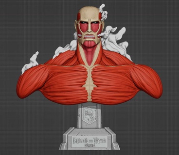 titã colossal ataque personagens 3d print model - Mito3D