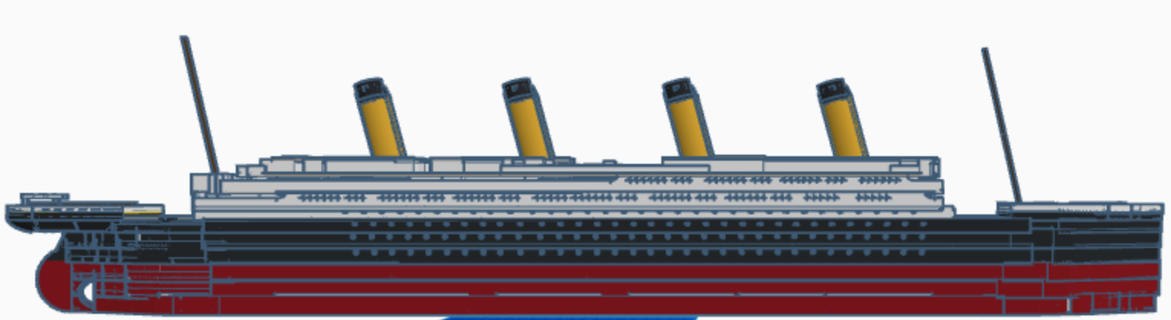 Titanic Kreuzer 3d print model - Mito3D