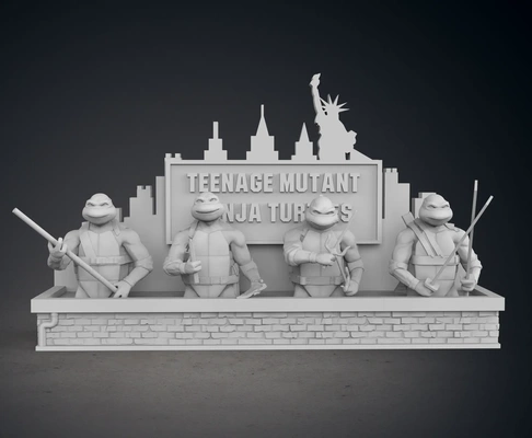 tmnt pack hintergrund 3d modelle download realität wolke 3d print model - Mito3D