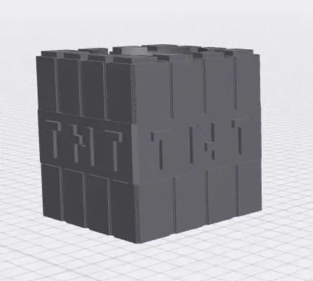 tnt minecraft apfel sehen ladegerät 3d modelle download realität wolke 3d print model - Mito3D