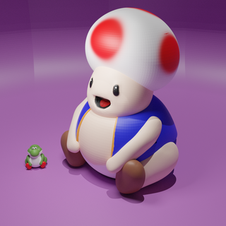 rospo Mario meme Grasso personaggi 3d print model - Mito3D