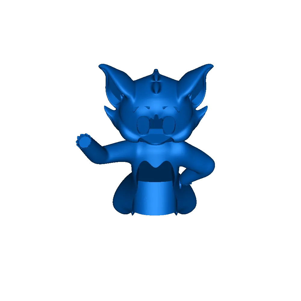 tom katze karikatur 3d modelle download realität wolke 3D print model - Mito3D